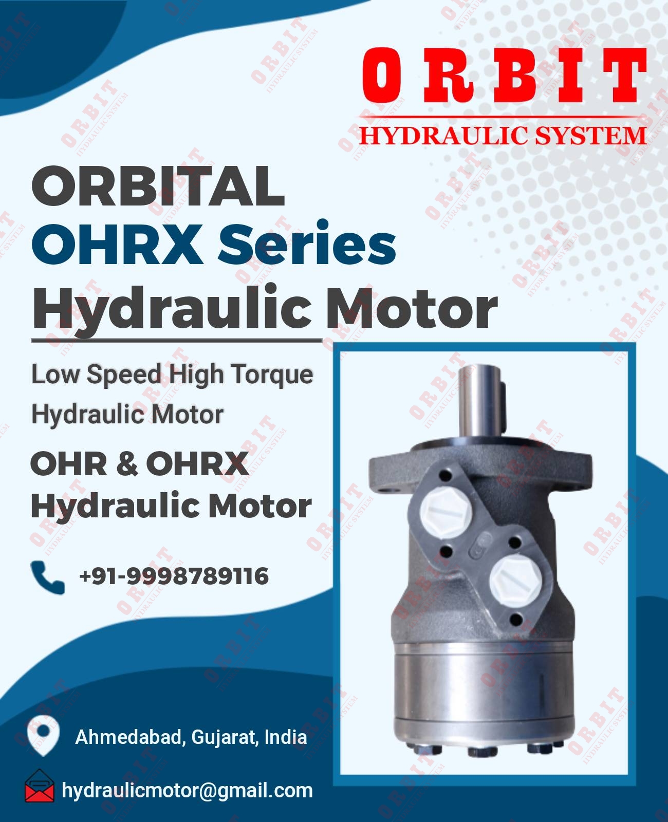 Danfoss OMM OMP OMR OMS Hydraulic Motor OMRX- 400 83063086 White Hydraulic Motor In Ahmedabad Mumbai Pune Nashik Indore Jaipur Delhi Kolkata Vasai Thane Coimbatore India